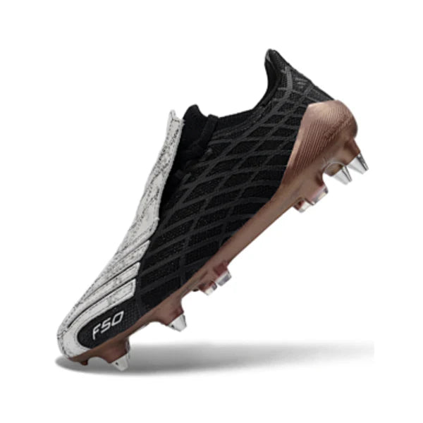 Adidas F50 Spider Black, White and Bronze Mixed Studs SG Football Boot