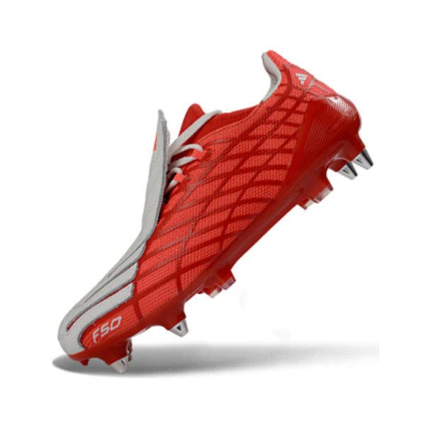 Adidas F50 Spider Red and White Mixed Studs SG Football Boot