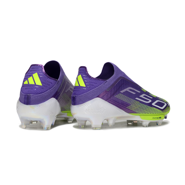 Botas de fútbol Adidas F50+ Elite sin cordones Radiant Blaze Pack Firm Ground FG para niños