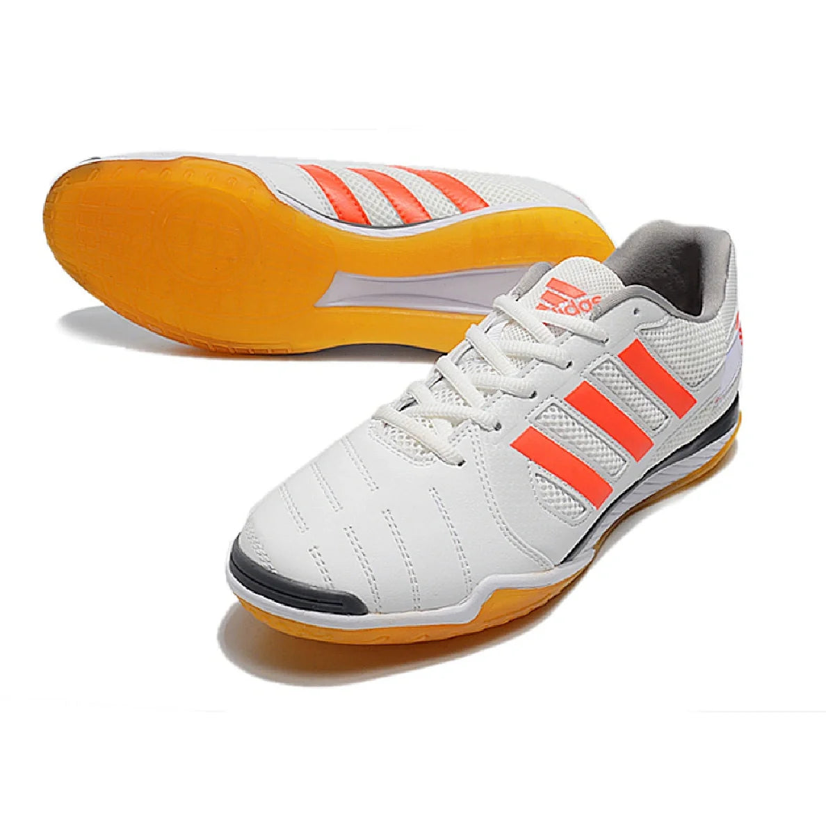 Botas de fútbol para cancha cubierta Adidas Top Sala IC en blanco y rosa