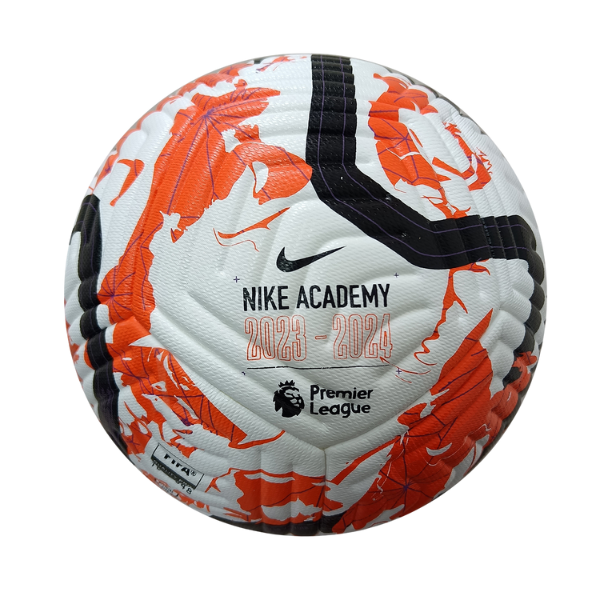 Nike Flight Premier League 23 24 White and Orange Football Ball