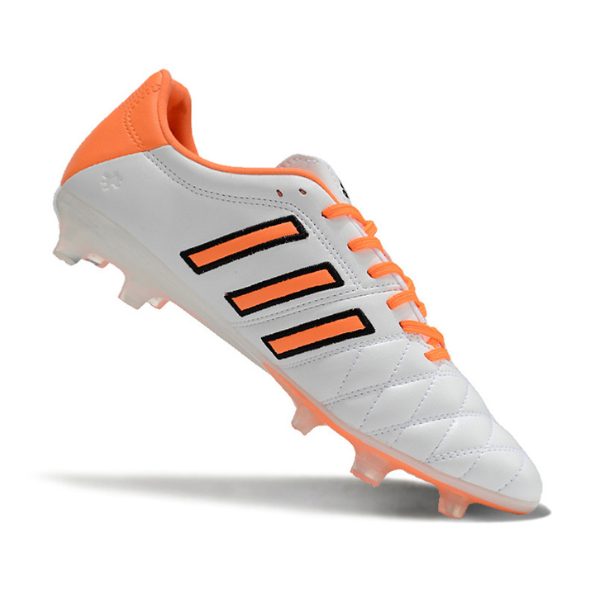 Botas de fútbol Adidas Adipure 11Pro Firm Ground FG, color blanco y naranja