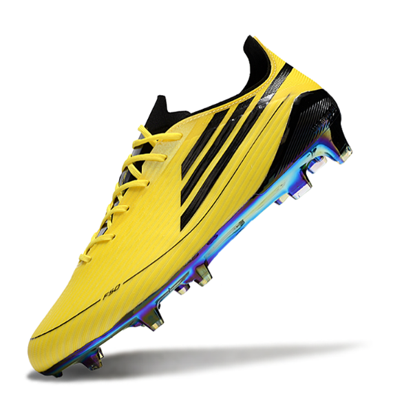 Adidas F50 Adizero Yellow and Black Firm Ground FG Football Boot
