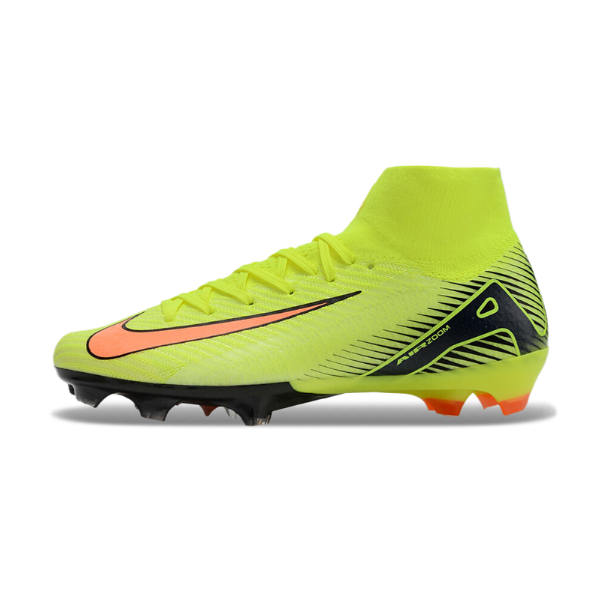 Nike Air Zoom Mercurial Superfly 10 Elite Yellow Firm Ground FG Football Boot