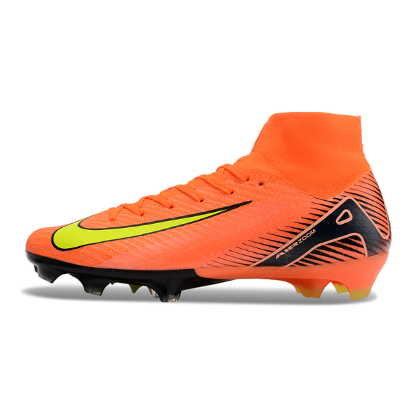 Nike Air Zoom Mercurial Superfly 10 Elite Orange and Black Firm Ground FG Football Boot