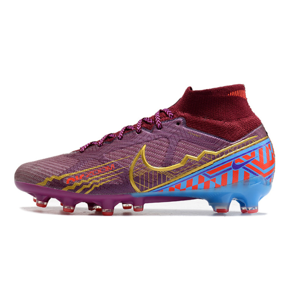 Botas de fútbol Nike Air Zoom Mercurial Superfly 9 Elite Mbappé para césped artificial AG, color morado