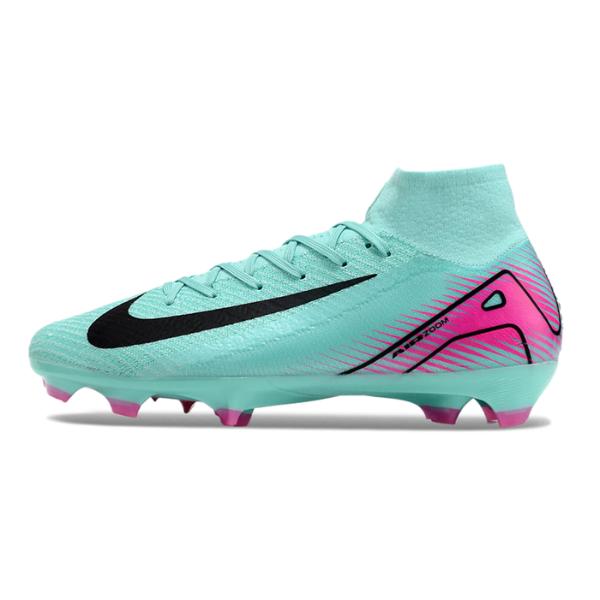 Nike Air Zoom Mercurial Superfly 10 Elite Light Blue and Pink Firm Ground FG Football Boot