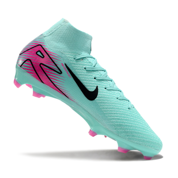 Nike Air Zoom Mercurial Superfly 10 Elite Light Blue and Pink Firm Ground FG Football Boot