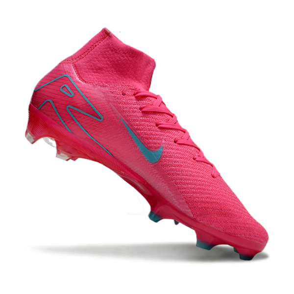 Nike Air Zoom Mercurial Superfly 10 Elite Pink and Light Blue Firm Ground FG Football Boot