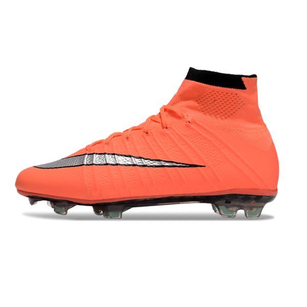 Botas de fútbol Nike Mercurial Superfly 4 Elite rosa salmón para terreno firme FG