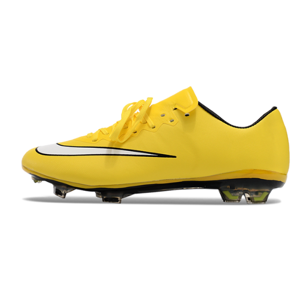 Botas de fútbol Nike Air Zoom Mercurial Vapor 10 Elite amarillas para terreno firme FG