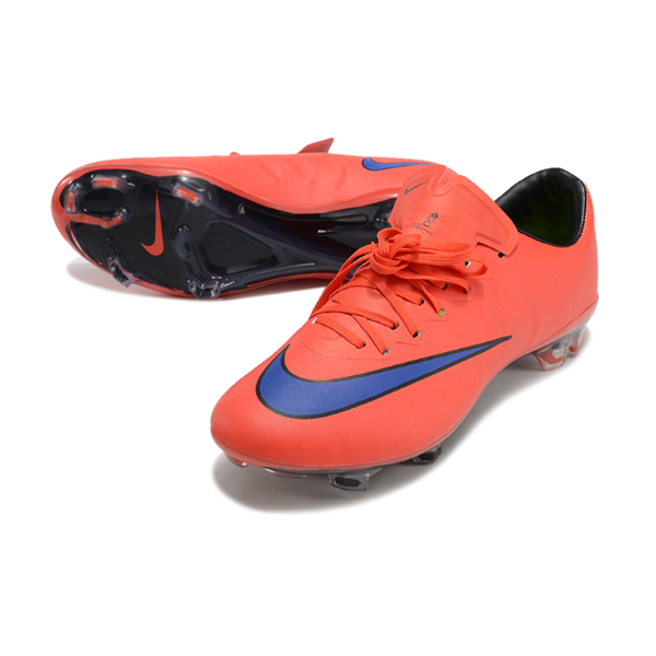 Botas de fútbol Nike Air Zoom Mercurial Vapor 10 Elite FG para terreno firme, color rojo y azul