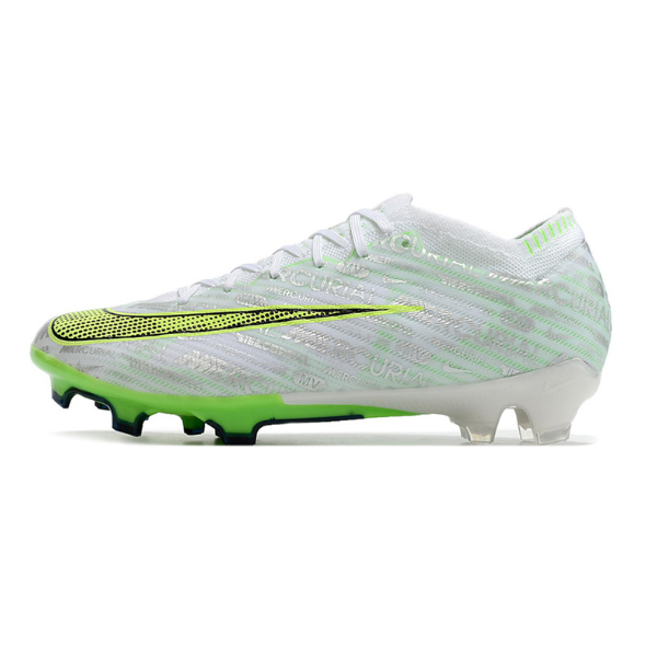 Nike Zoom Mercurial Vapor 15 Elite Silver and Green Firm Ground FG Football Boot