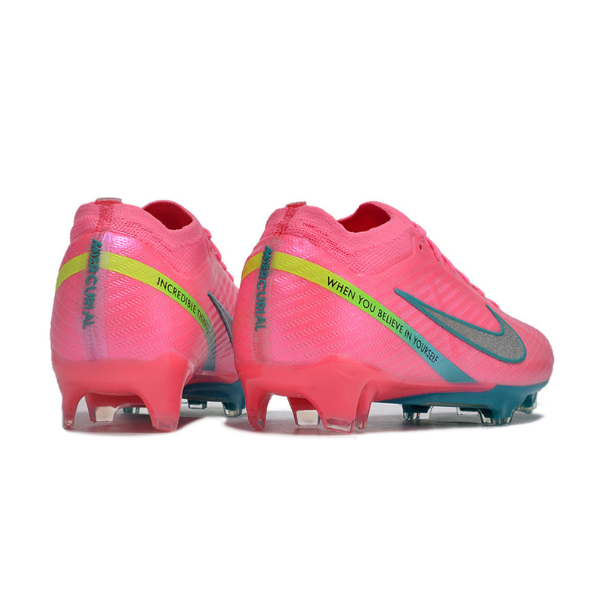 Nike Zoom Mercurial Vapor 15 Elite Pink and Blue Firm Ground FG Football Boot