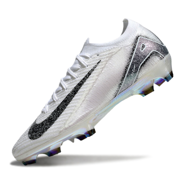 Nike Air Zoom Mercurial Vapor 16 Elite White and Gray Firm Ground FG Football Boot