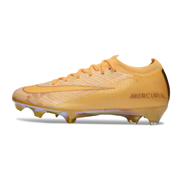 Botas de fútbol Nike Air Zoom Mercurial Vapor 16 Elite Gold para terreno firme FG