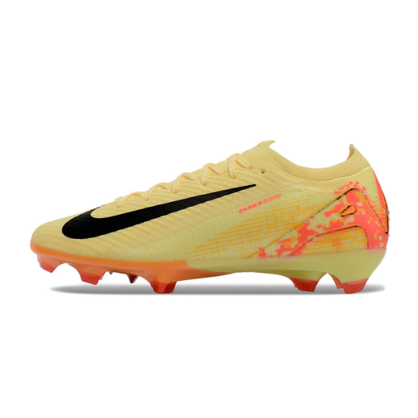 Botas de fútbol Nike Air Zoom Mercurial Vapor 16 Elite FG para terreno firme, color amarillo y rojo