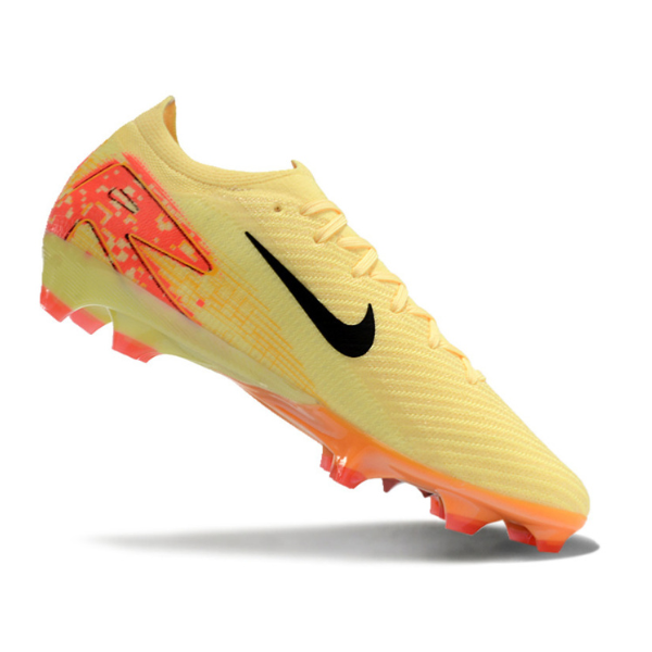 Botas de fútbol Nike Air Zoom Mercurial Vapor 16 Elite FG para terreno firme, color amarillo y rojo