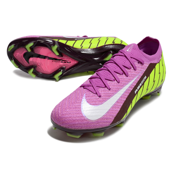 Nike Air Zoom Mercurial Vapor 16 Elite Pink and Green Firm Ground FG Football Boot