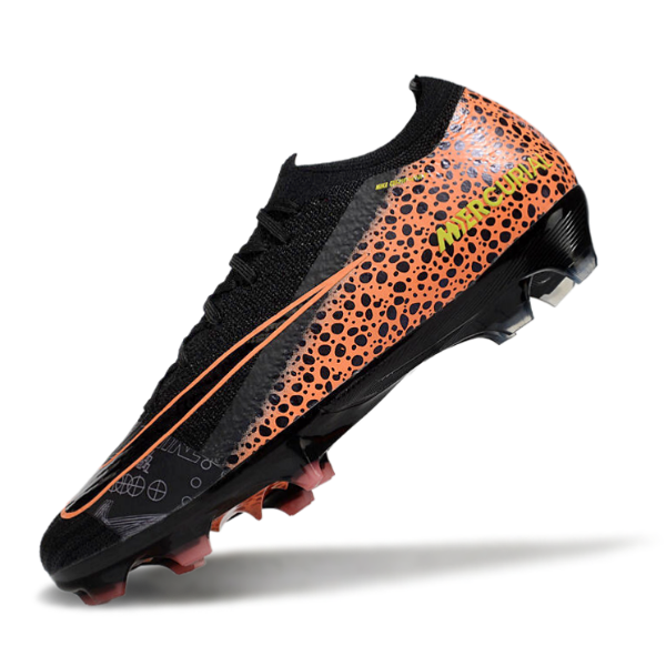 Nike Air Zoom Mercurial Vapor 16 Elite Orange and Black Firm Ground FG Football Boot