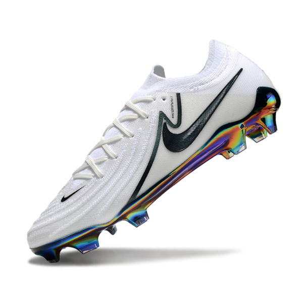 Botas de fútbol Nike Phantom GX2 Elite FG para terreno firme, color blanco y verde