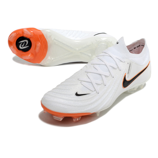 Nike Phantom GX2 Elite White and Orange Firm Ground FG Football Boot