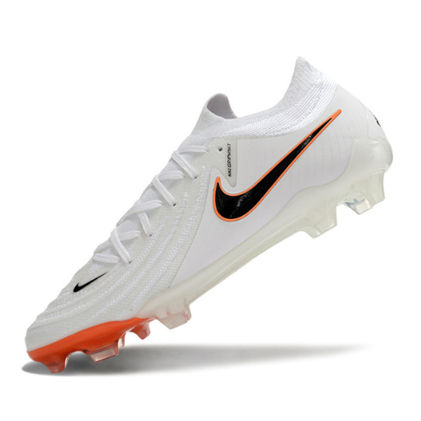 Nike Phantom GX2 Elite White and Orange Firm Ground FG Football Boot