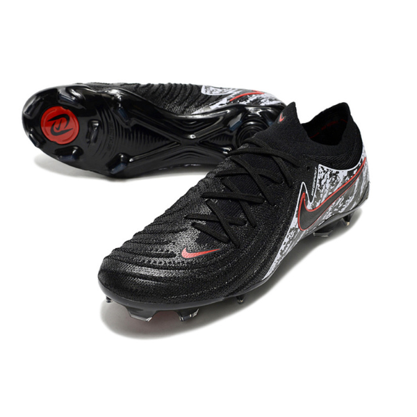 Nike Phantom GX2 Elite Black White and Red Firm Ground FG Football Boot
