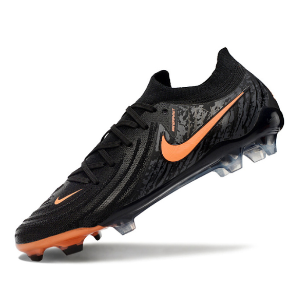 Nike Phantom GX2 Elite Black and Orange Firm Ground FG Football Boot