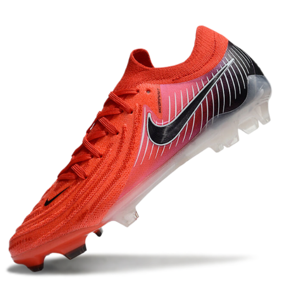 Botas de fútbol Nike Phantom GX2 Elite FG para terreno firme, color rojo y negro