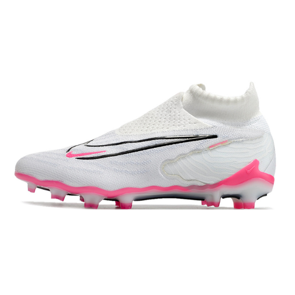Nike Phantom GX Elite DF White and Pink Firm Ground FG Football Boot