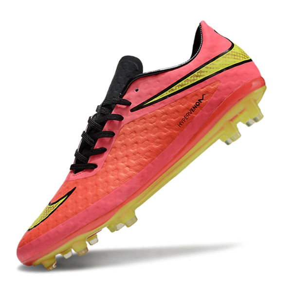 Nike Phantom Hypervenom Elite Pink and Green Firm Ground FG Football Boot
