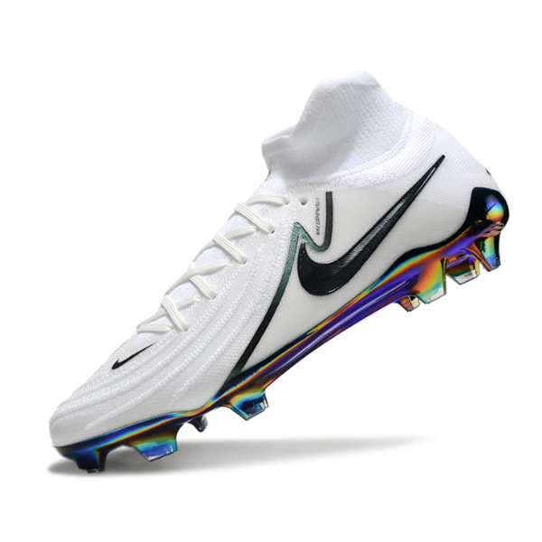 Botas de fútbol Nike Phantom Luna 2 Elite FG para terreno firme, color blanco y verde