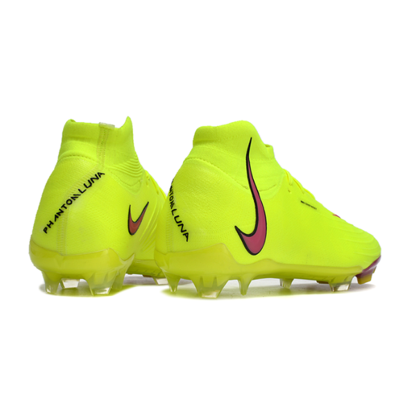Nike Phantom Luna Elite Yellow and Pink Firm Ground FG Football Boot