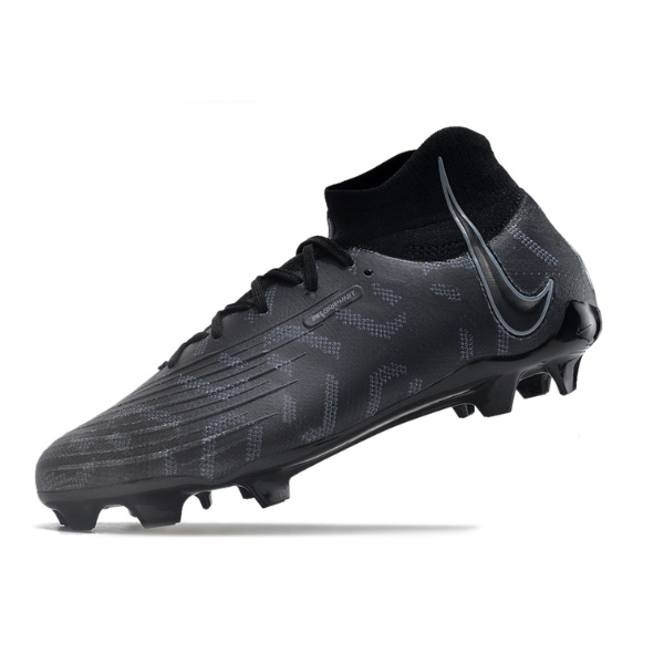 Botas de fútbol Nike Phantom Luna FG para terreno firme, color negro y gris