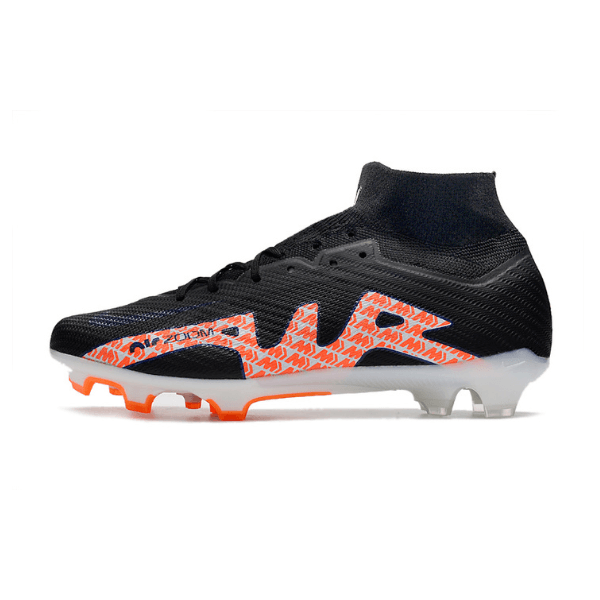 Nike Zoom Mercurial Superfly 9 Elite Black and Orange Firm Ground FG Football Boot