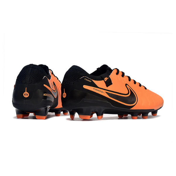 Nike Tiempo 10 Legend Elite Orange and Black Firm Ground FG Football Boot