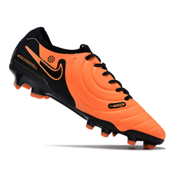 Nike Tiempo 10 Legend Elite Orange and Black Firm Ground FG Football Boot