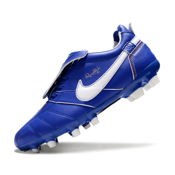 Nike Tiempo R10 Tongue Legend Elite Blue and White Firm Ground FG Football Boot