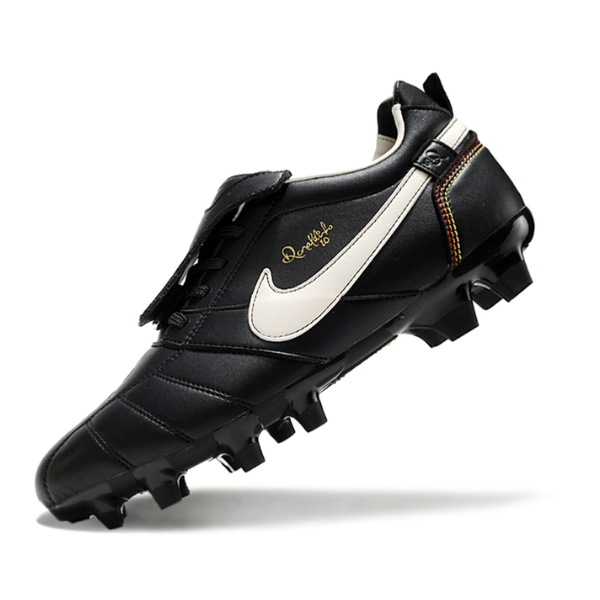 Nike Tiempo R10 Legend Elite Black and White Firm Ground FG Football Boot