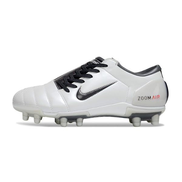 Botas de fútbol Nike Total 90 III FG para terreno firme, color blanco y negro