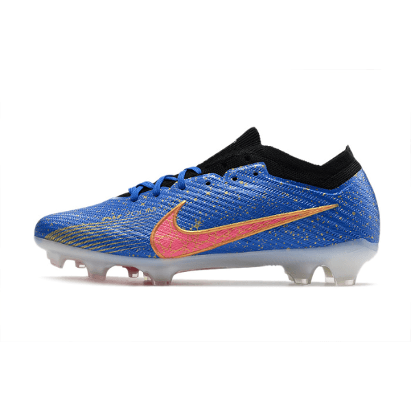 Nike Zoom Mercurial Vapor 15 Elite Blue Gold and Pink Firm Ground FG Football Boot