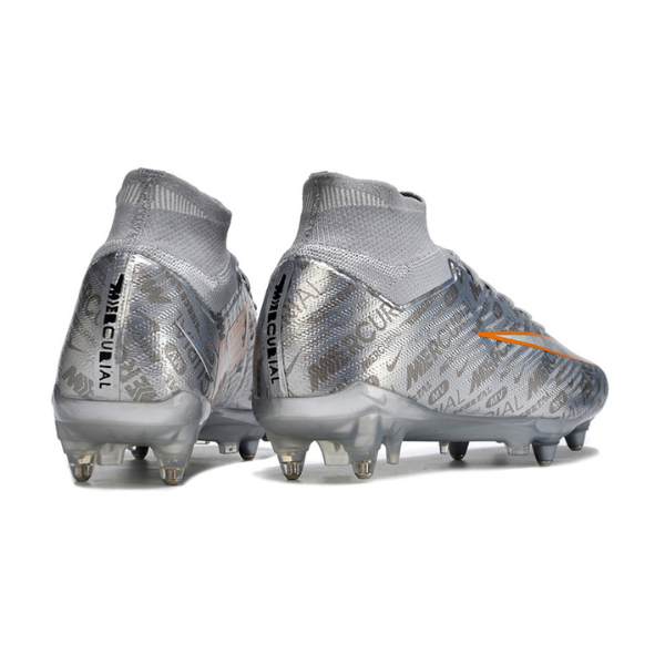 Nike Zoom Mercurial Superfly 9 Elite Silver Aluminium Studs SG Football Boot