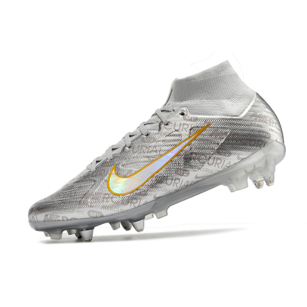 Nike Zoom Mercurial Superfly 9 Elite Silver Aluminium Studs SG Football Boot