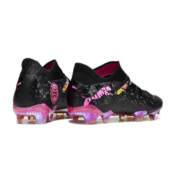 Botas de fútbol Puma Future 7 Orlinski Pack gris y blanco para terreno firme FG