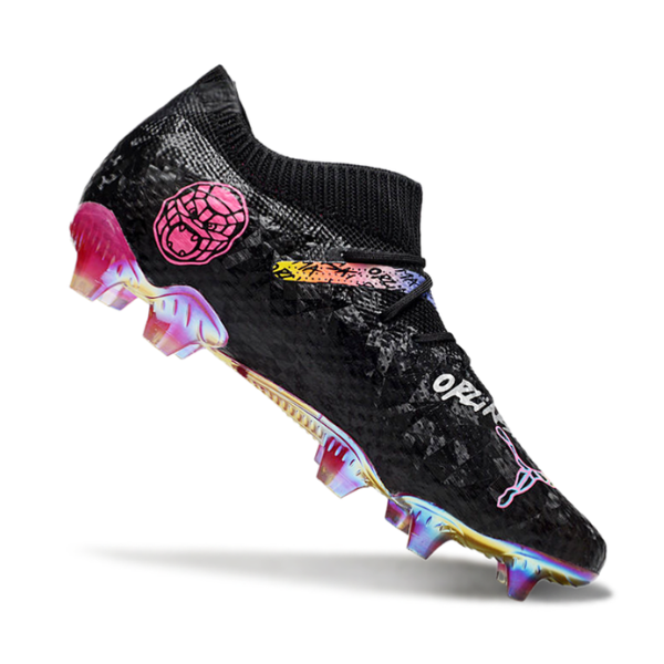 Botas de fútbol Puma Future 7 Orlinski Pack gris y blanco para terreno firme FG