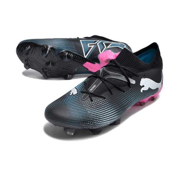 Puma Future 7 Black Light Blue and Pink Firm Ground FG Football Boot
