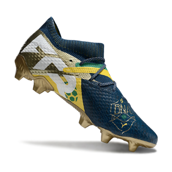 Botas de fútbol Puma Future 7 Neymar BNA Pack negras y amarillas para terreno firme FG
