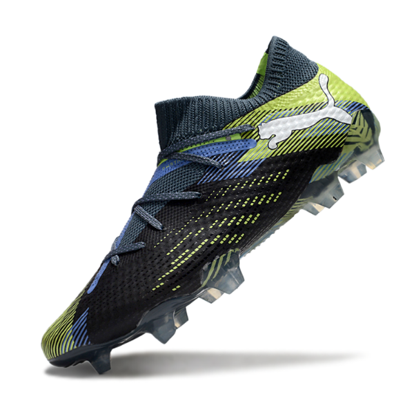 Puma Future 7 Black and Green Firm Ground FG Football Boot