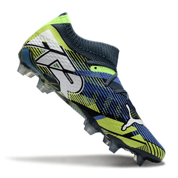 Puma Future 7 Black and Green Firm Ground FG Football Boot
